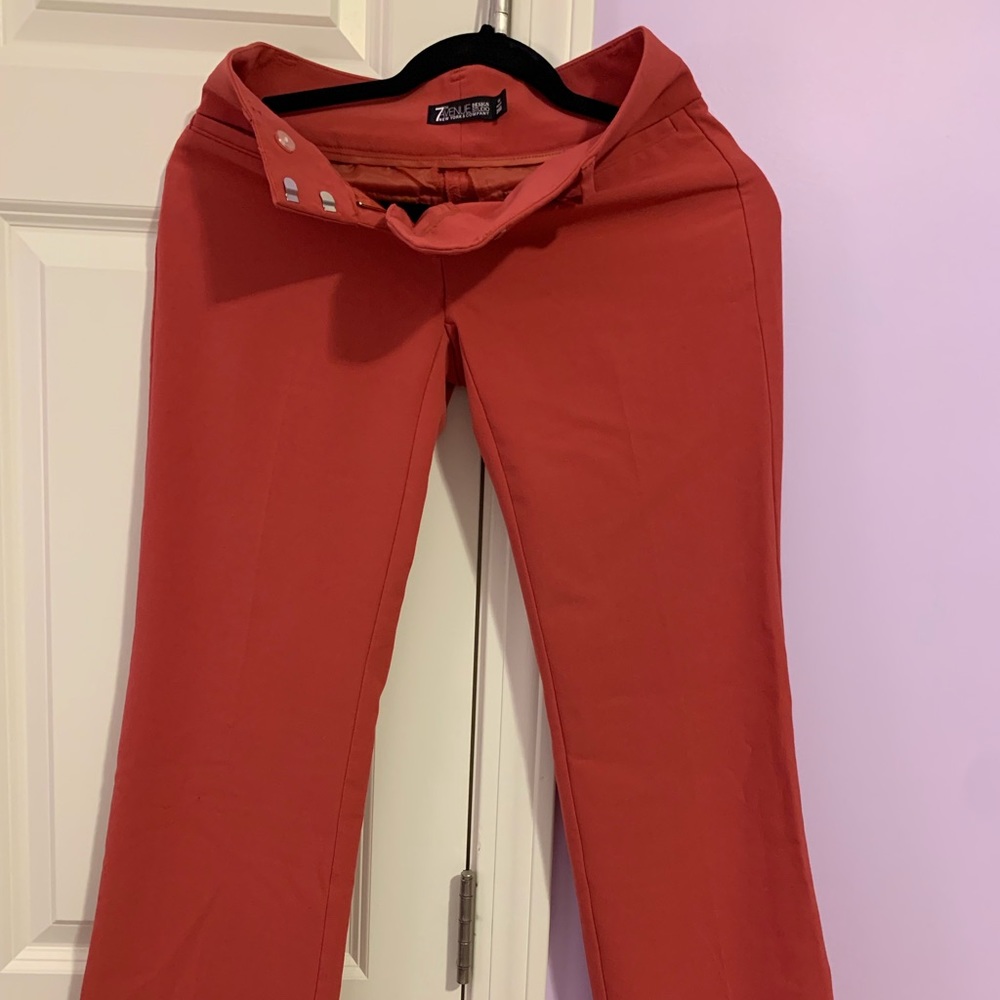 New York & Co Petite Pants in Blood Orange